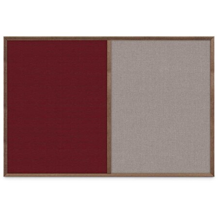 United Visual Products Slim Style Indoor Enclosed Corkboard, 24", UV502SC-GOLD-RUBBER UV502SC-GOLD-RUBBER